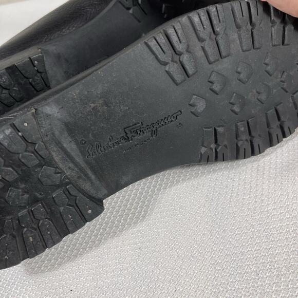 SALVATORE FERRAGAMO‎ Mens Black Classic Penny Loafers Size 9 EE - Picture 12 of 12
